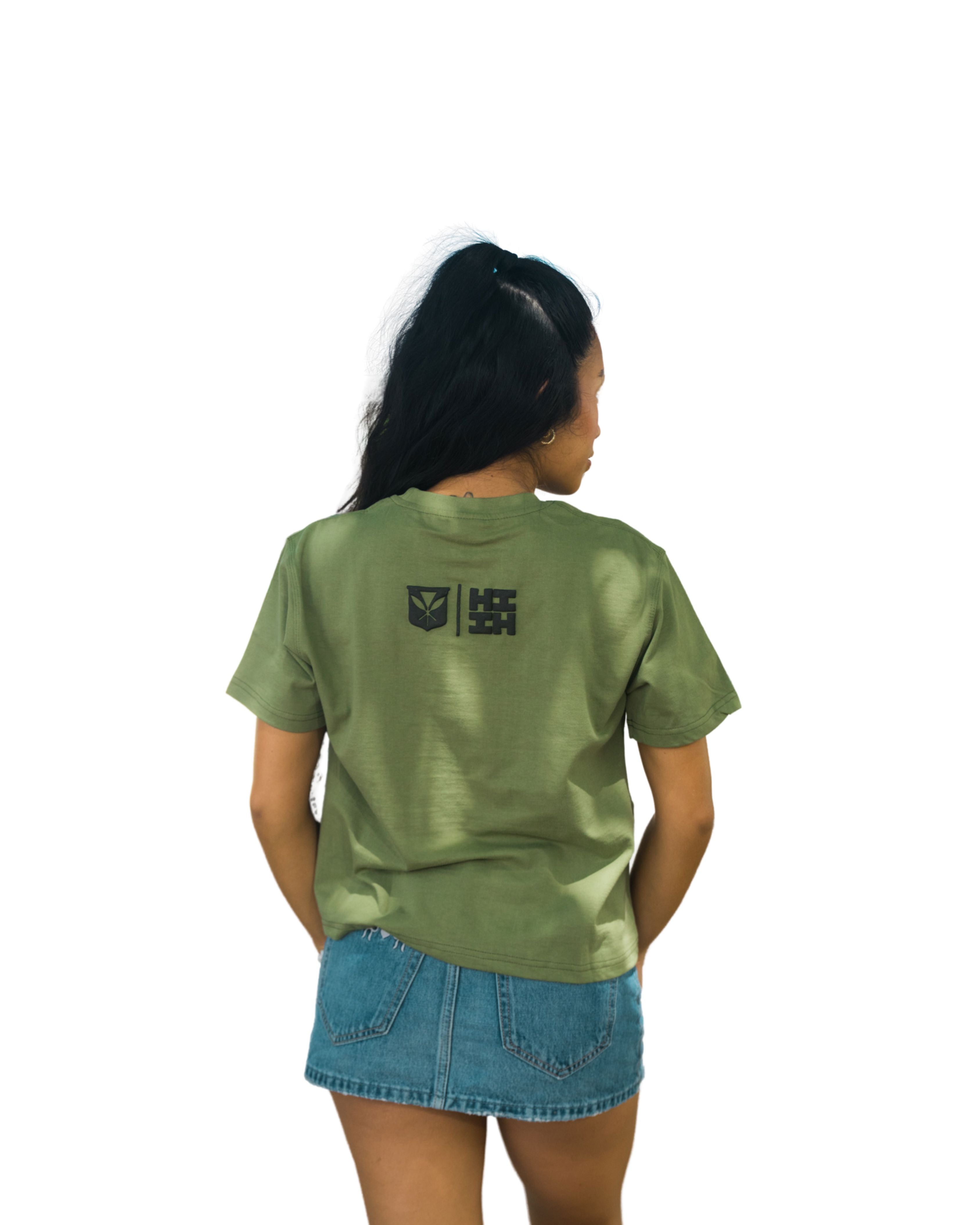 OLIVE MAU KE ALOHA WOMEN'S TEE Shirts Hawaii's Finest 