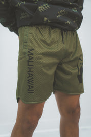 OLIVE MAU MESH SHORTS Shorts Mau Hawaii SMALL 