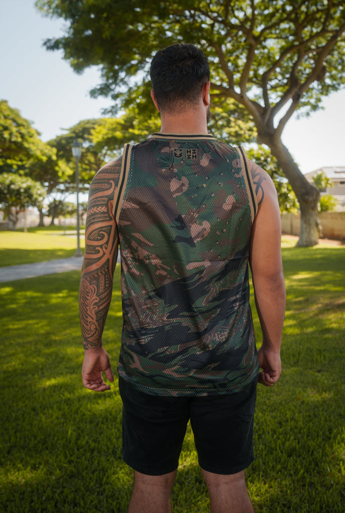 OLIVE MIX CAMO STREETWEAR JERSEY Jersey Hawaii's Finest 