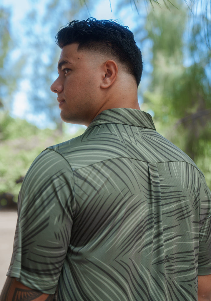 OLIVE PALMS ALOHA POLO Polo Hawaii's Finest 