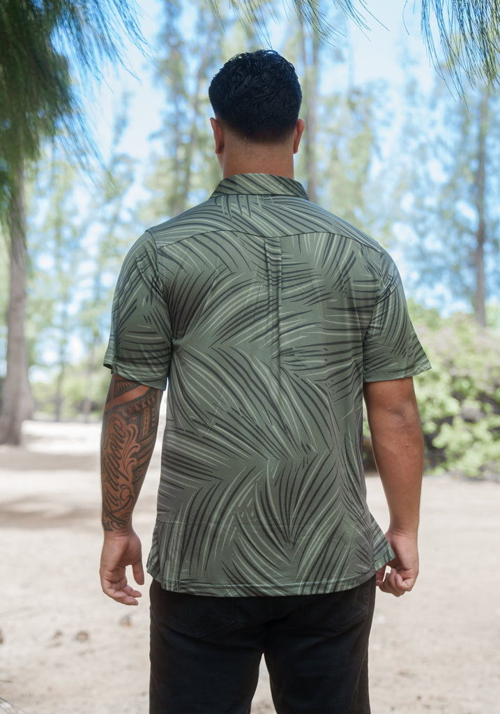 OLIVE PALMS ALOHA POLO Polo Hawaii's Finest 