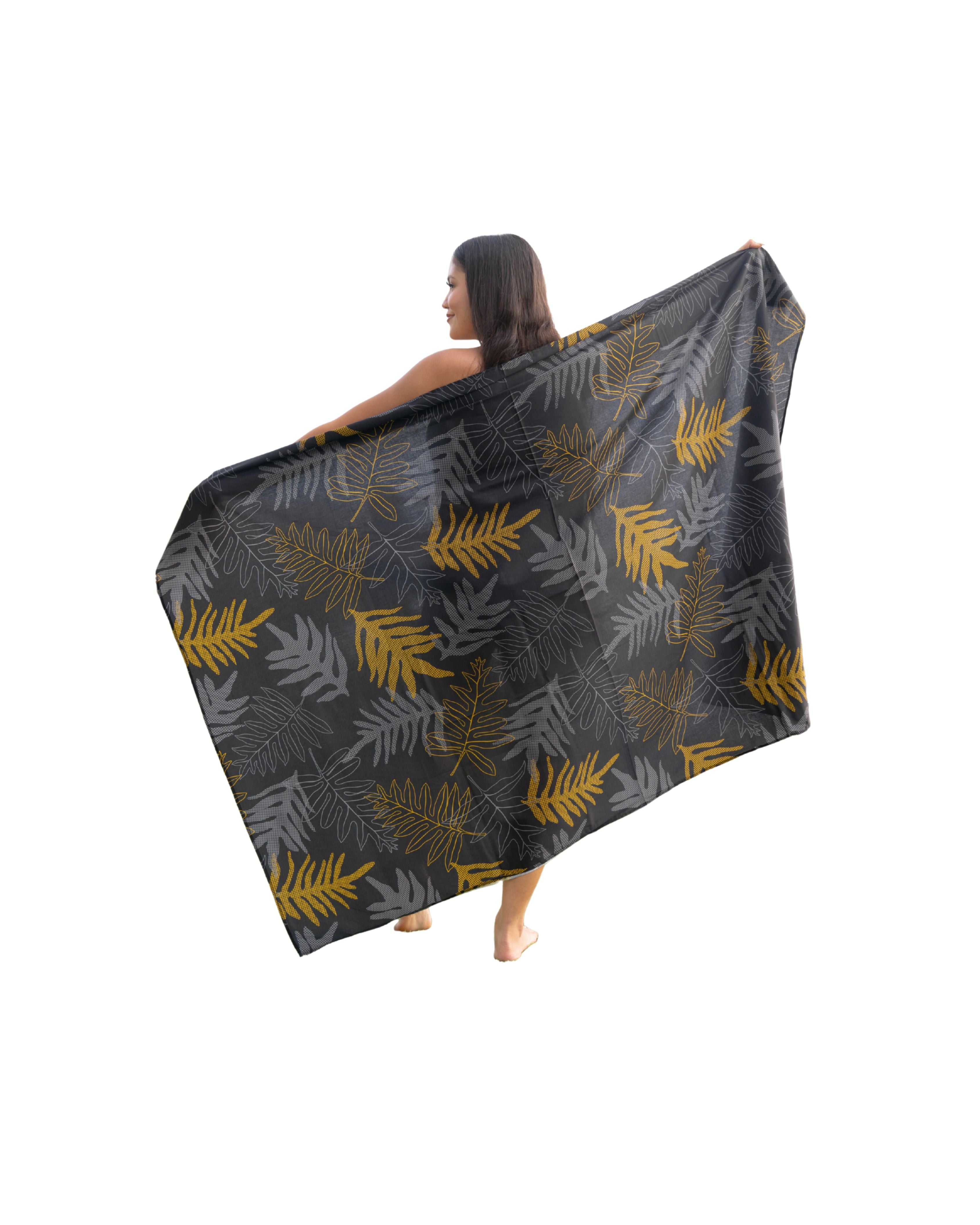 ONAONA BLACK & TAUPE PAREO Utility Hawaii's Finest 
