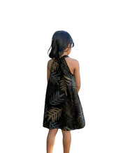 ONAONA KEIKI BLACK & TAUPE A-LINE DRESS Shirts Hawaii's Finest 