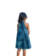 ONAONA KEIKI BLUE A-LINE DRESS Shirts Hawaii's Finest 