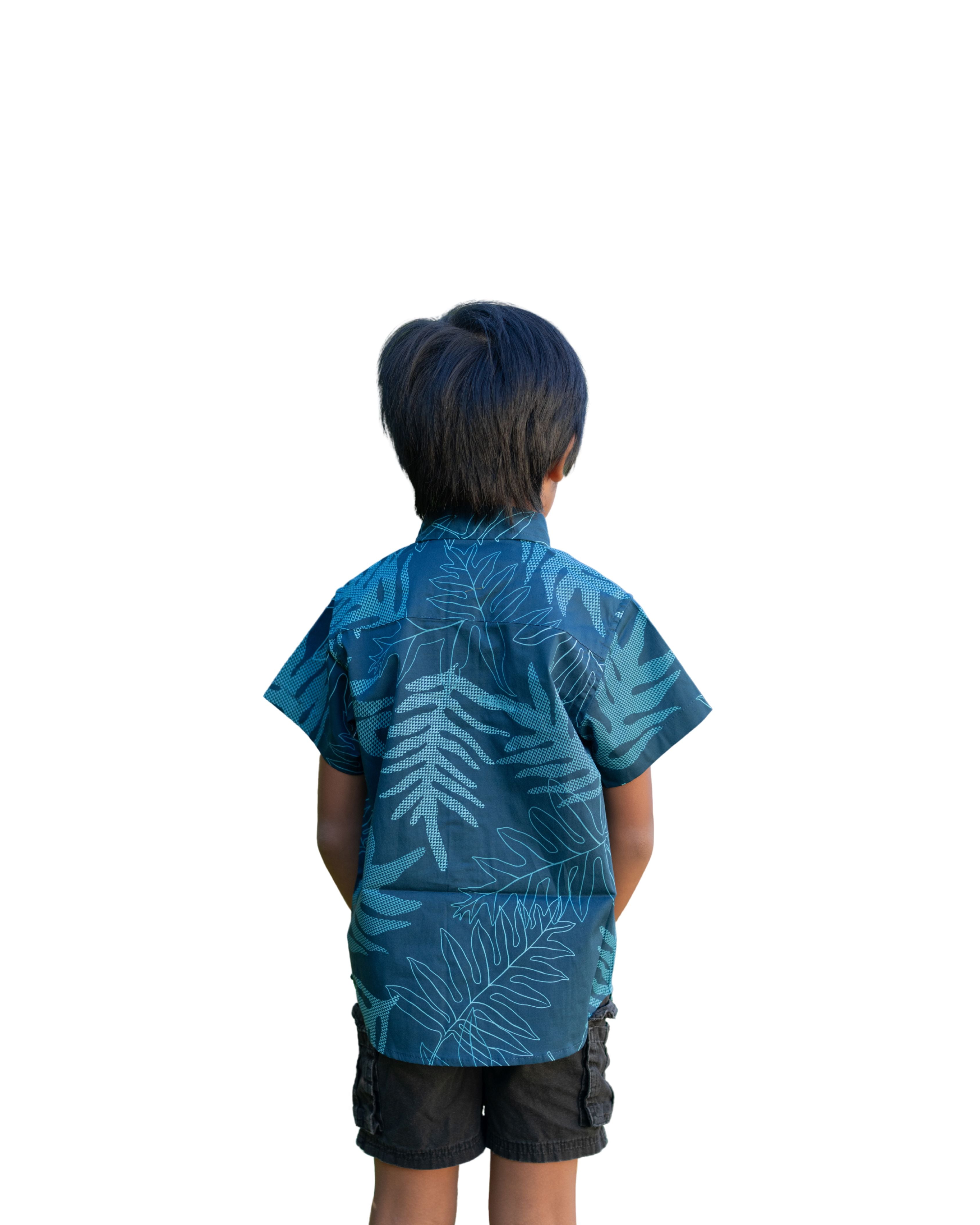 ONAONA KEIKI BLUE ALOHA SHIRT Shirts Hawaii's Finest 