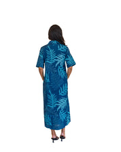 ONAONA WOMEN'S BLUE COLLARED DRESS Shirts Hawaii's Finest 