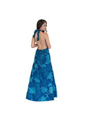 ONAONA WOMEN'S BLUE CROSS-NECK DRESS Shirts Hawaii's Finest 