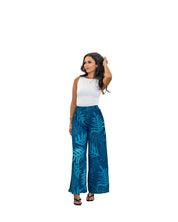 ONAONA WOMEN'S BLUE FLOWY PANTS Shirts Hawaii's Finest X-SMALL 
