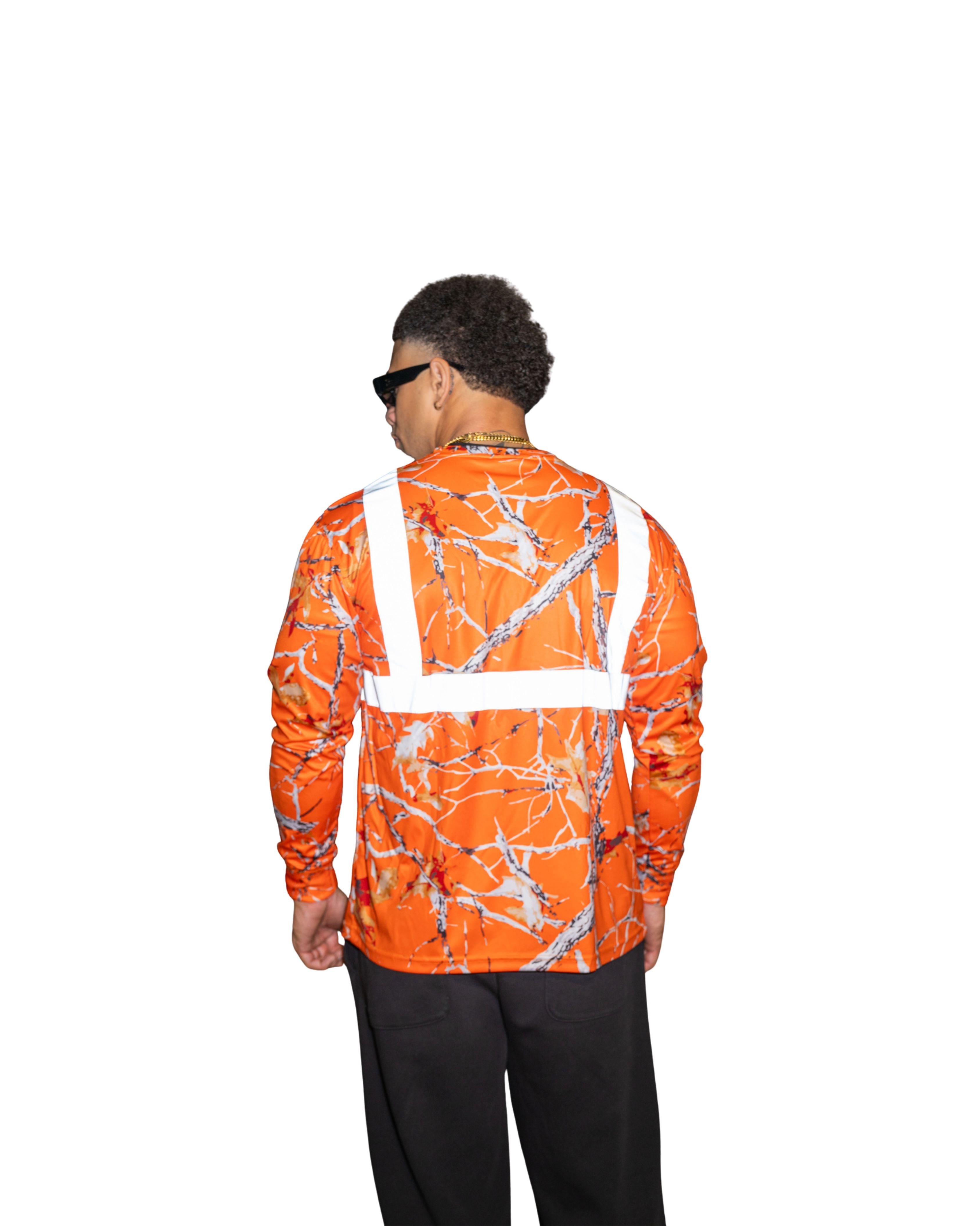 ORANGE HI-VIS TREE DRI-FIT LONGSLEEVE Jacket Hawaii's Finest 