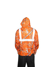 ORANGE HI-VIS TREE DRI-FIT LONGSLEEVE W/HOOD Jacket Hawaii's Finest 