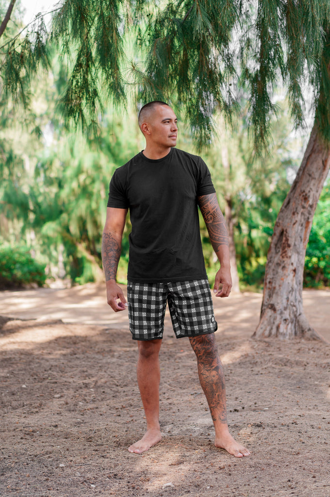 PALAKA BLACK BOARDSHORTS Shorts Hawaii's Finest 28 