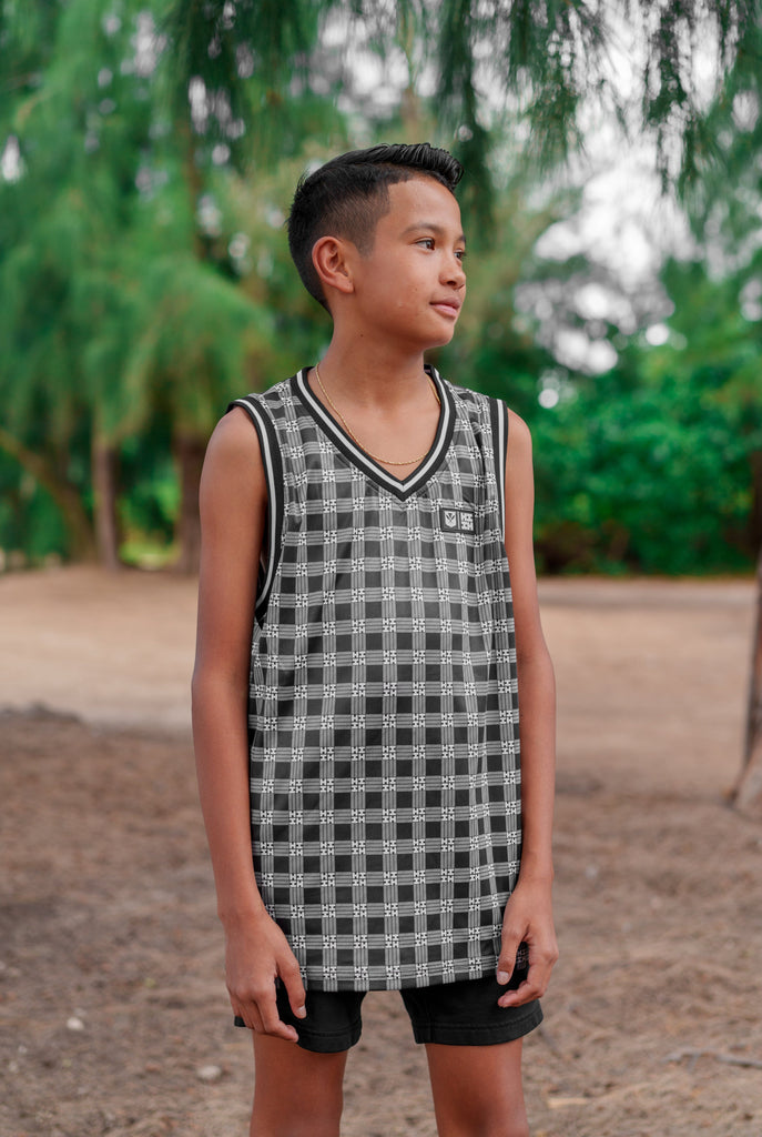 PALAKA KEIKI BLACK JERSEY Shirts Hawaii's Finest X-SMALL 