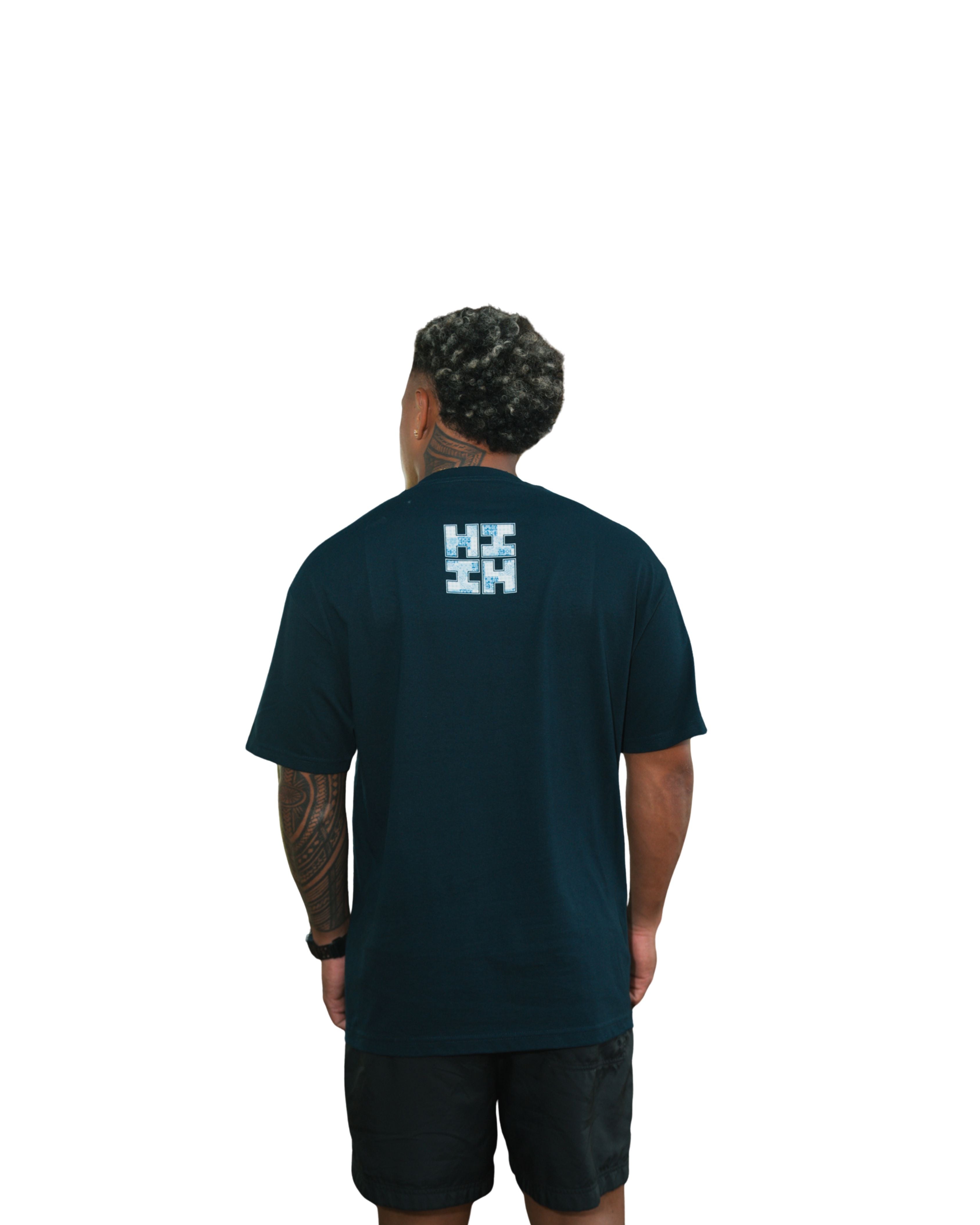 PALAKA QUILT LOGO NAVY T-SHIRT Shirts Hawaii's Finest 
