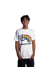 PALAKA RAINBOW WHITE T-SHIRT Shirts Hawaii's Finest MEDIUM 
