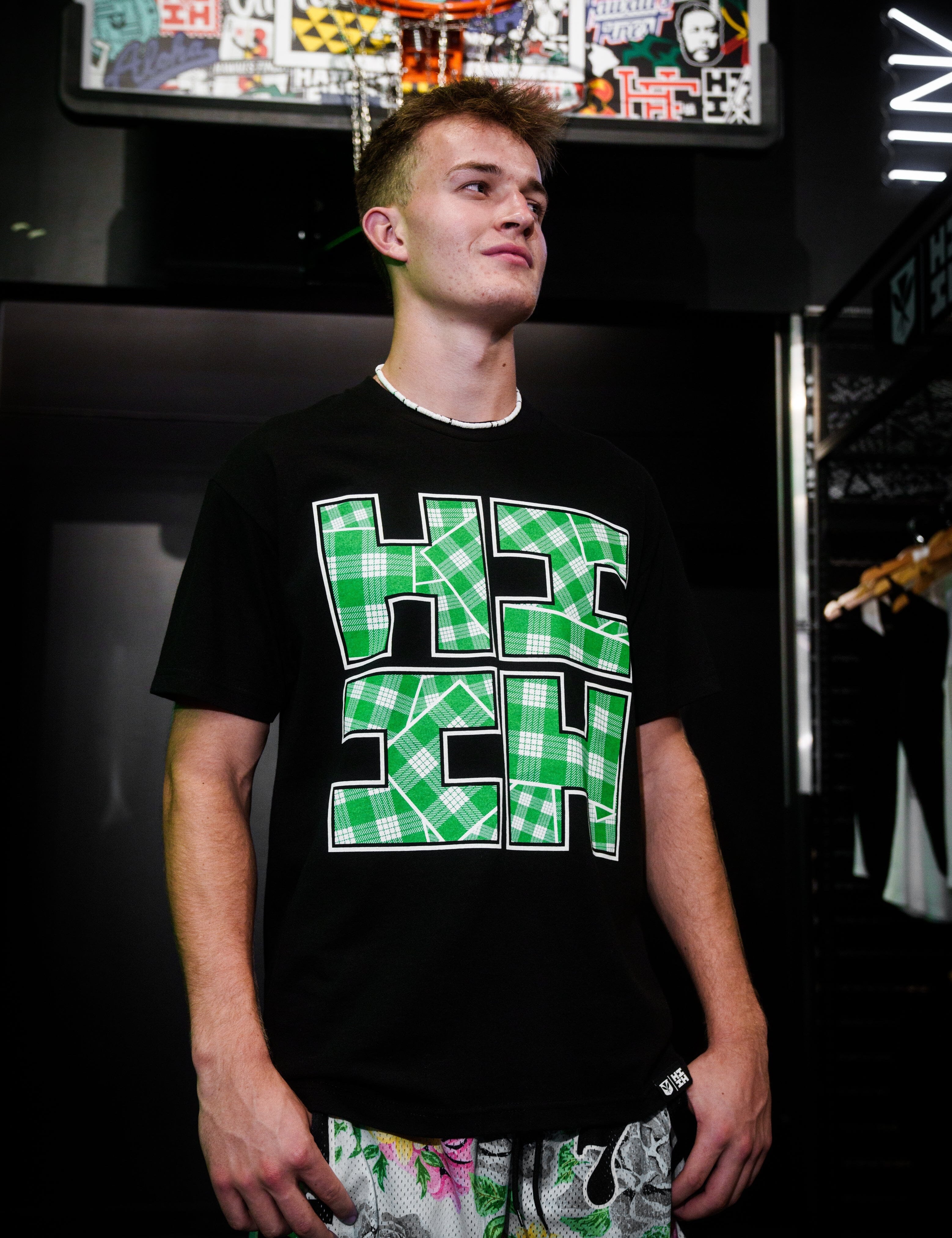 PALAKA TILE LOGO BLACK & GREEN T-SHIRT Shirts Hawaii's Finest MEDIUM 