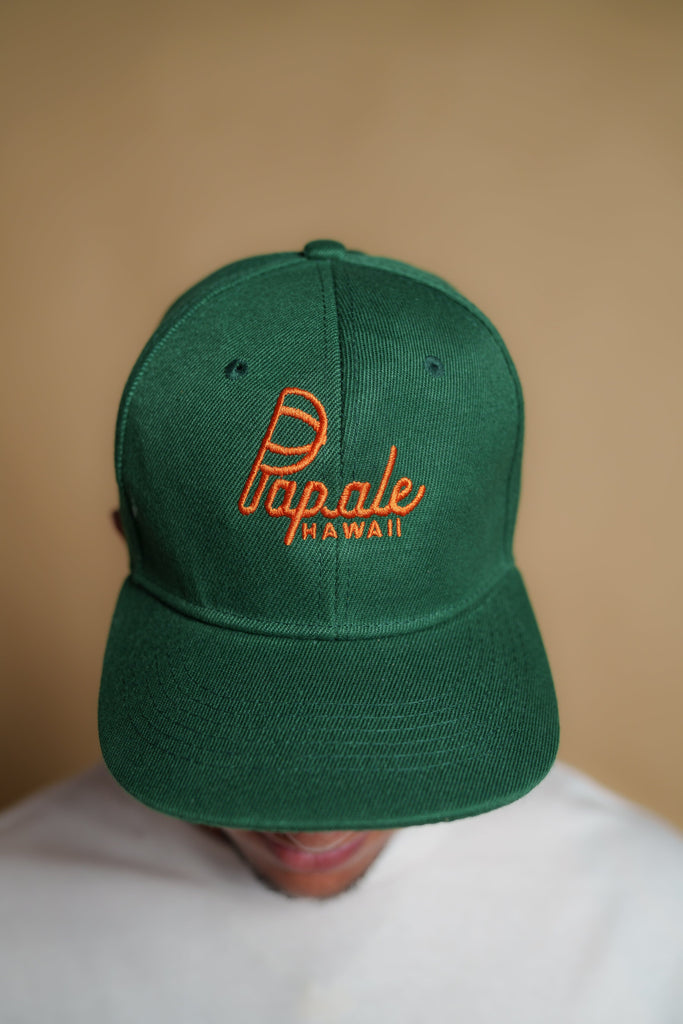 PĀPALE GREEN & ORANGE HAT Hat Pāpale HI 
