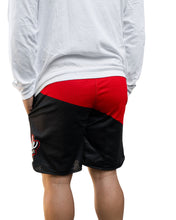 PAPALE RED COLOR BLOCK MESH SHORTS Shorts Hawaii's Finest 