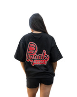 PAPALE RED COLOR BLOCK T-SHIRT