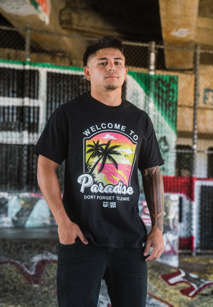 PARADISE SUNSET T-SHIRT Shirts Hawaii's Finest MEDIUM 