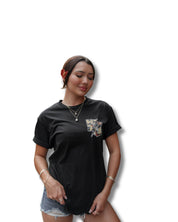 PATCH BLACK T-SHIRT Shirts Hawaii's Finest MEDIUM 