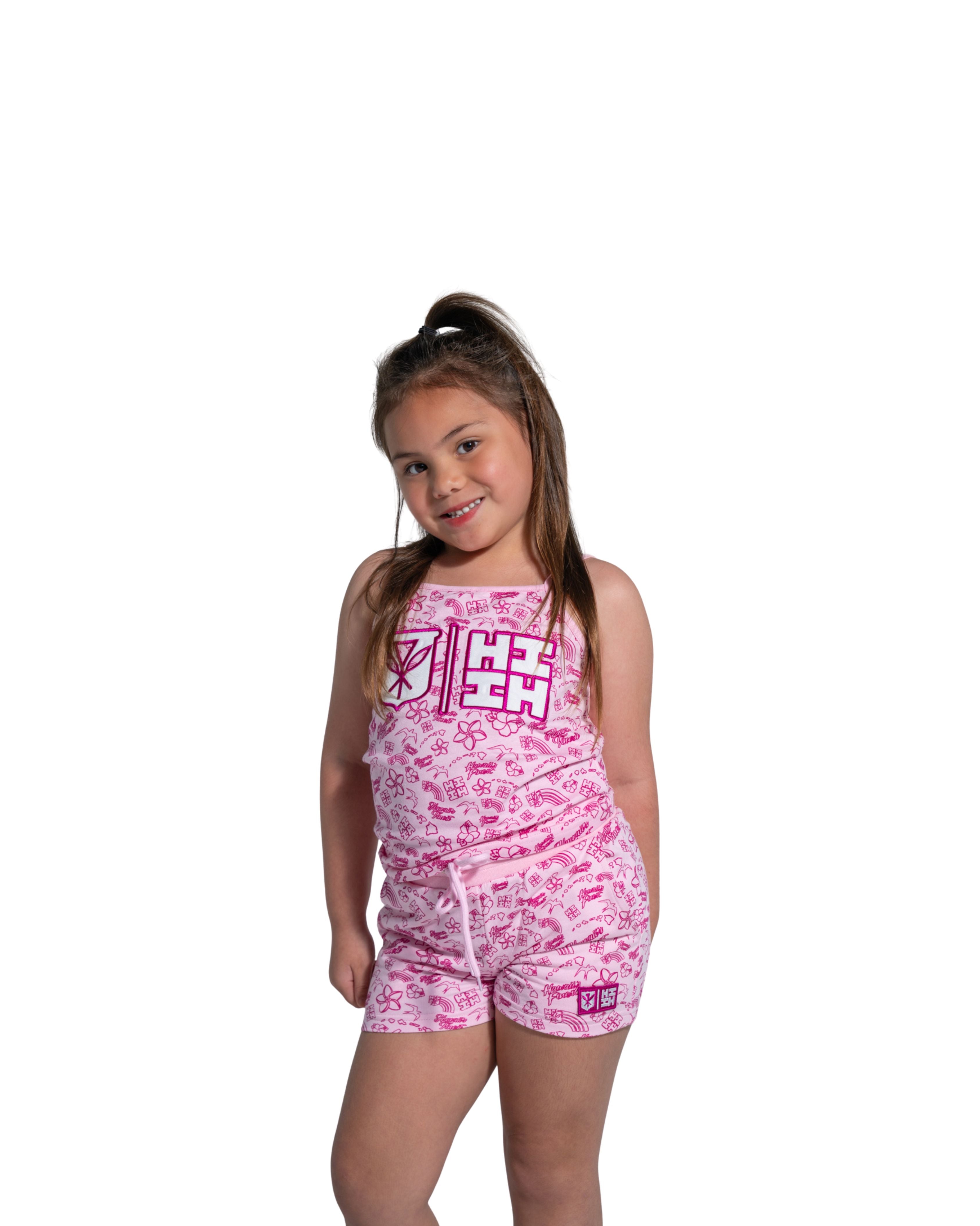 PINK DOODLE KEIKI T-SHIRT Shirts Hawaii's Finest XX-SMALL 