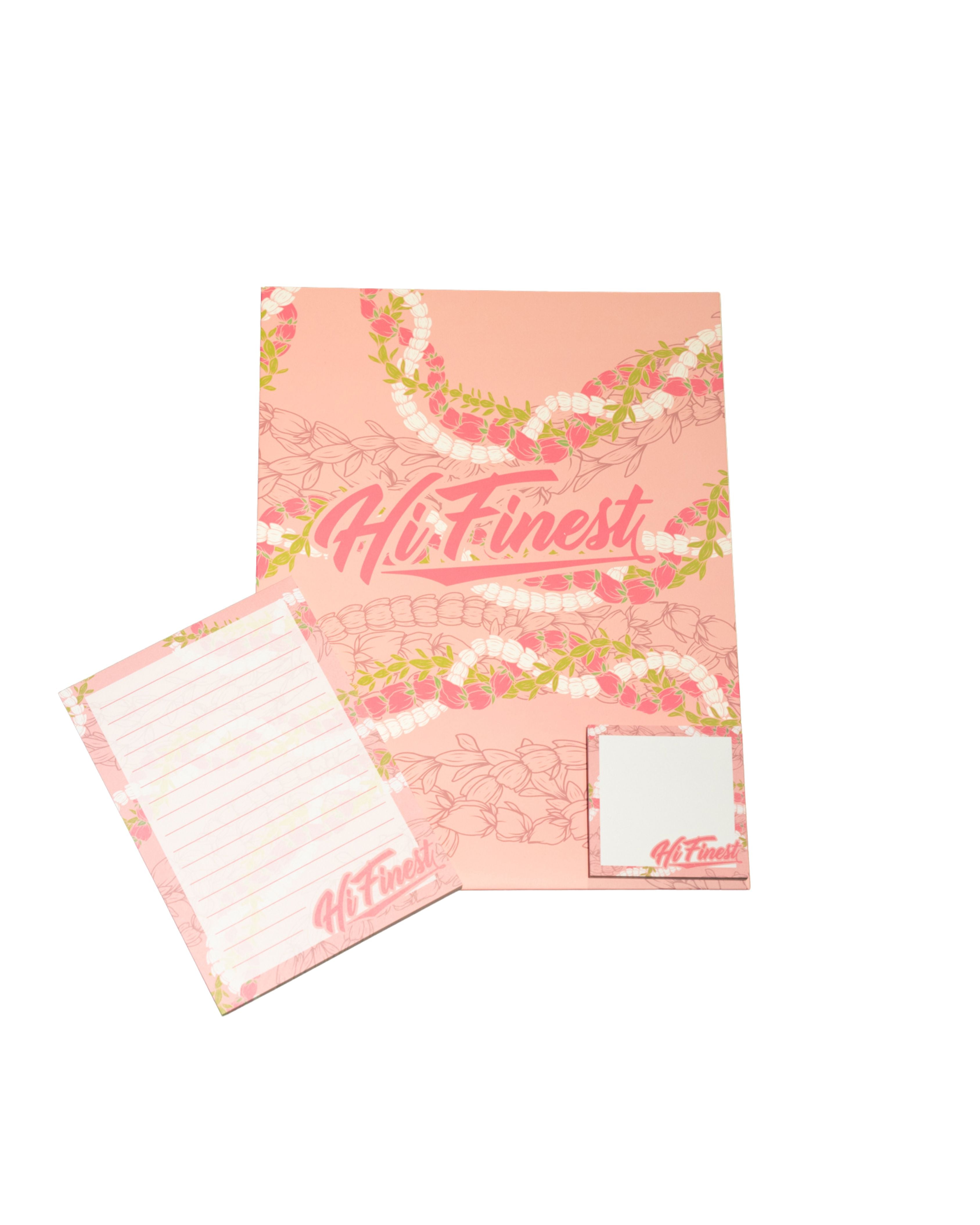 PINK LEIS STATIONARY SET Backpack Hawaii's Finest 