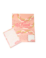 PINK LEIS STATIONARY SET