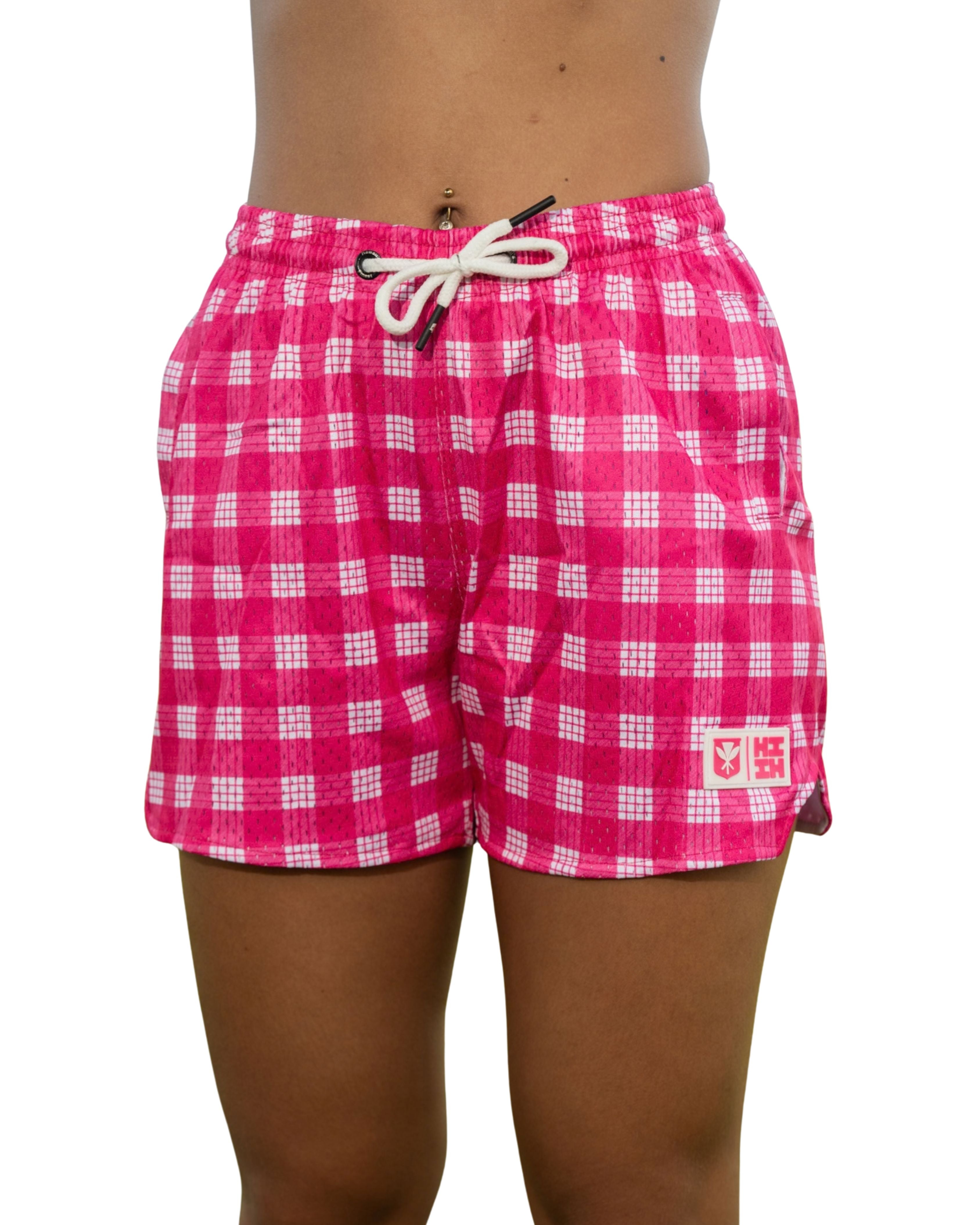 PINK PALAKA WOMEN'S MESH SHORTS Shorts Hawaii's Finest X-SMALL 