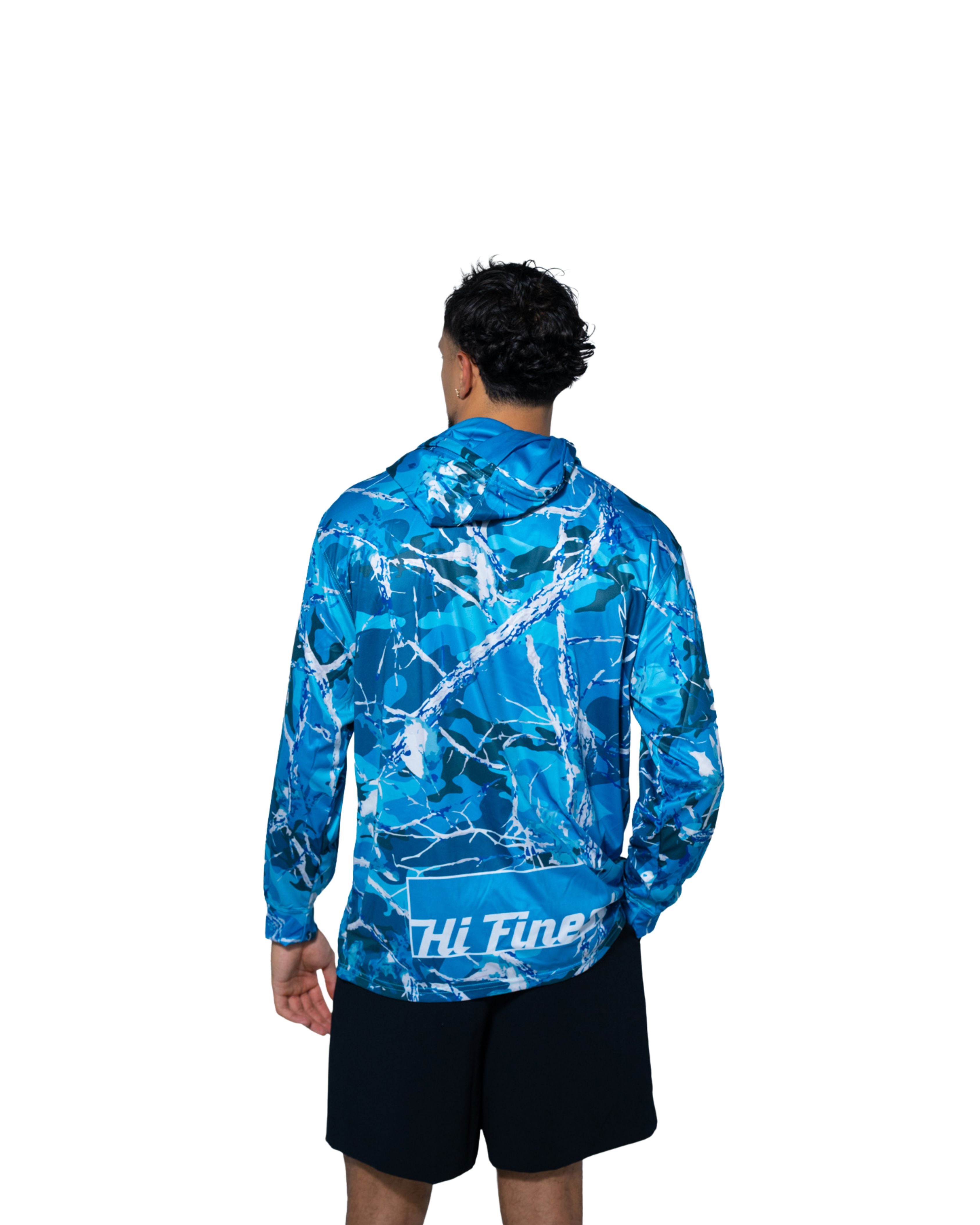 POWER TOOLS TEAL TREE CAMO DRI-FIT LONGSLEEVE W/HOOD Hawaii's Finest 
