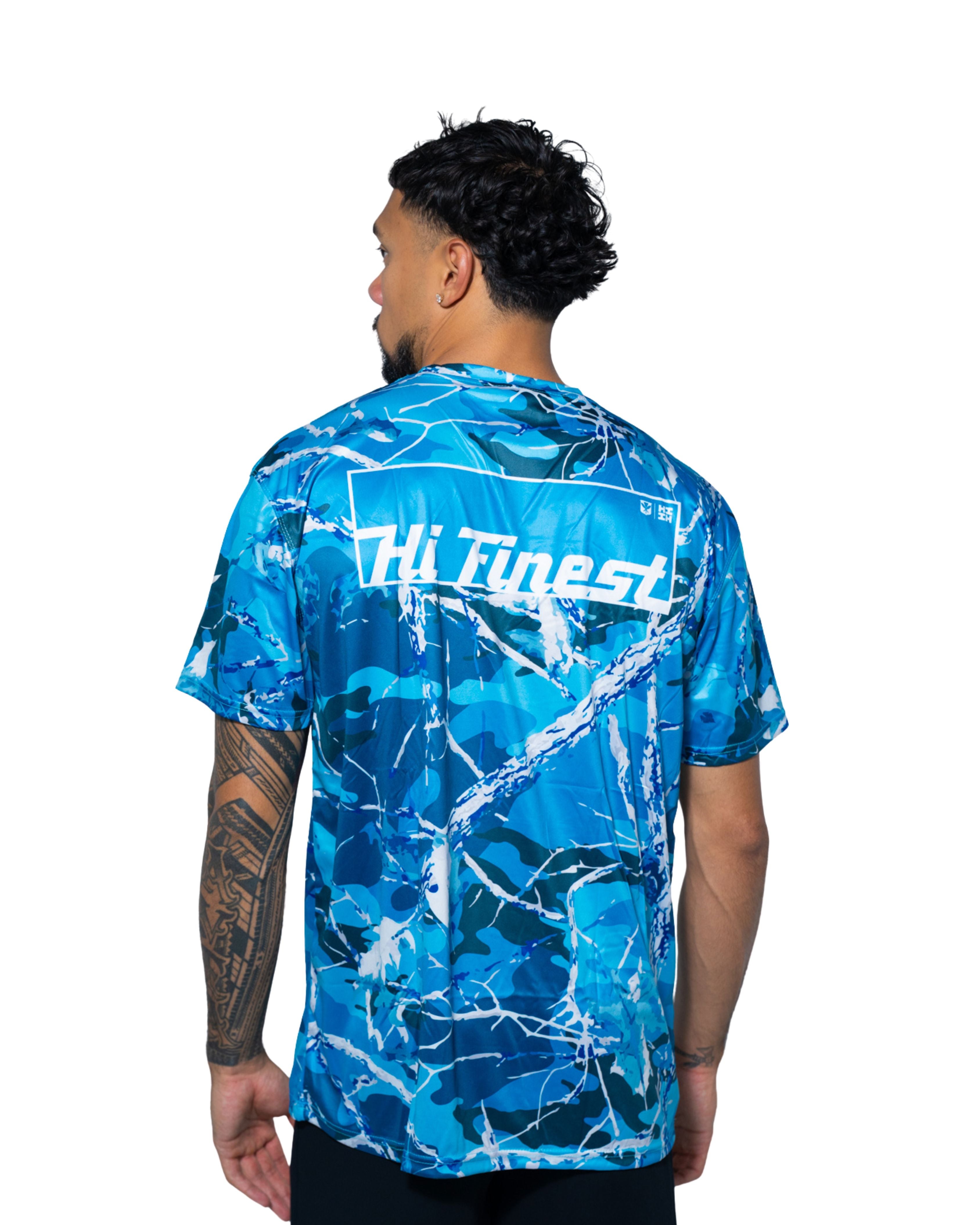 POWER TOOLS TEAL TREE CAMO DRI-FIT T-SHIRT Hawaii's Finest 