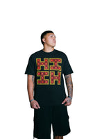 QUILT LOGO BLACK T-SHIRT