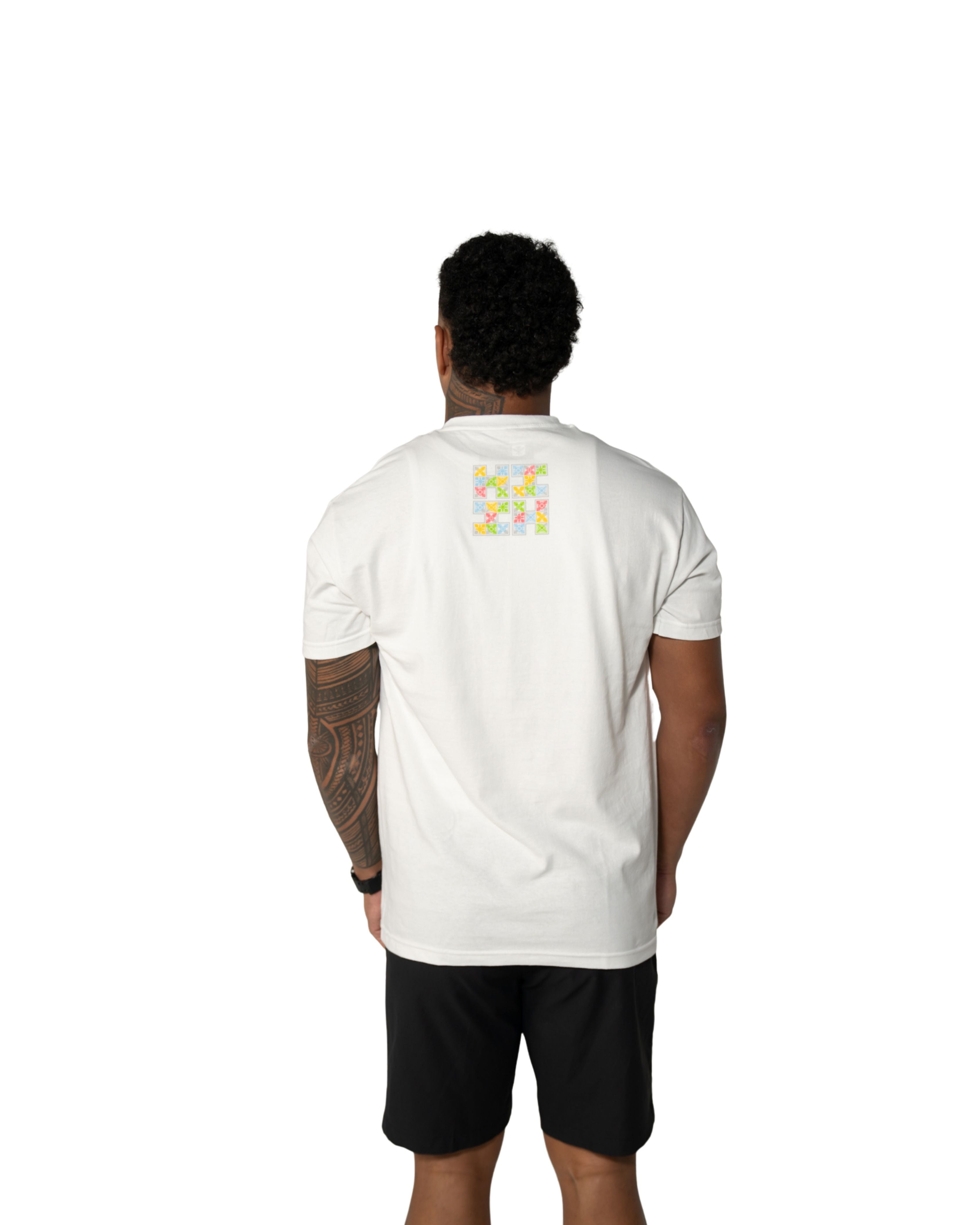 QUILT LOGO WHITE T-SHIRT Shirts Hawaii's Finest 