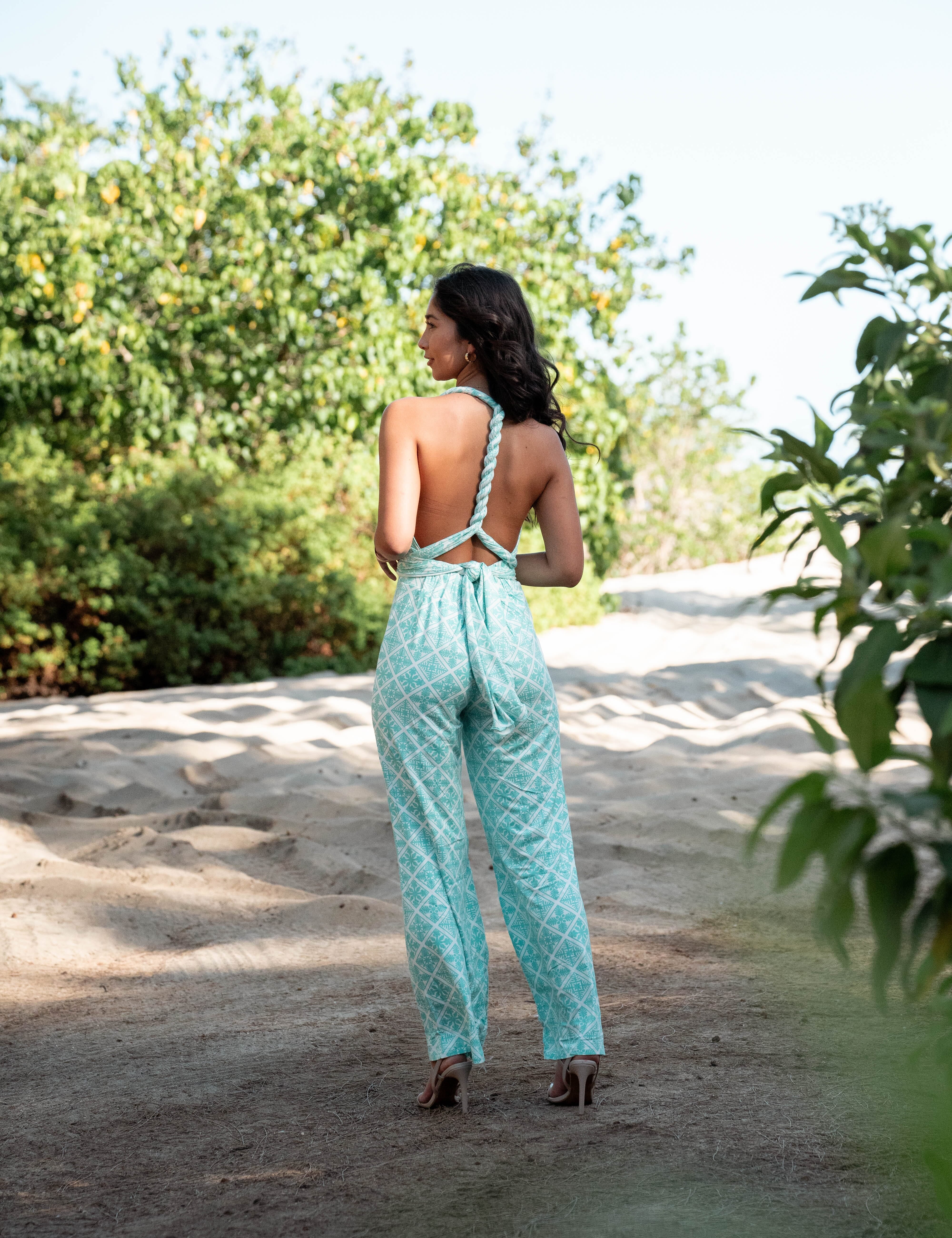 QUILT WOMEN'S MINT INFINITY JUMPSUIT Shirts Hawaii's Finest 