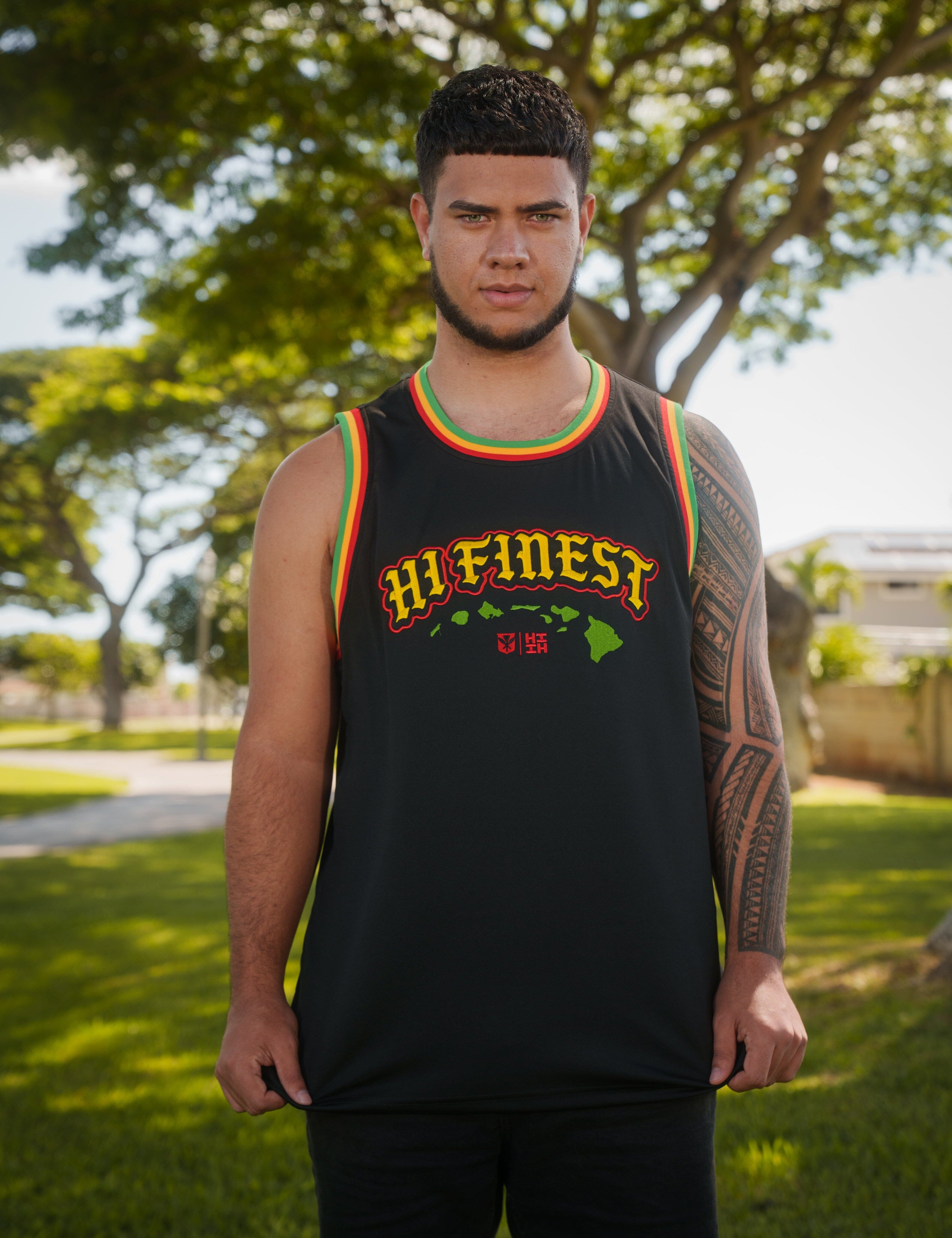 RASTA ISLANDS STREETWEAR JERSEY Jersey Hawaii's Finest X-SMALL 