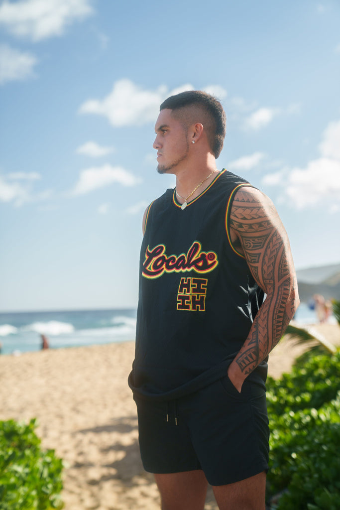 RASTA LOCALS BASKETBALL JERSEY COLLAB Jersey Hawaii's Finest 