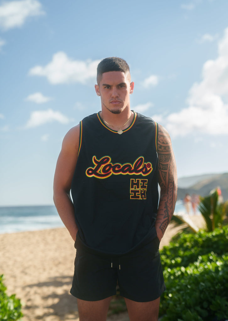 RASTA LOCALS BASKETBALL JERSEY COLLAB Jersey Hawaii's Finest 