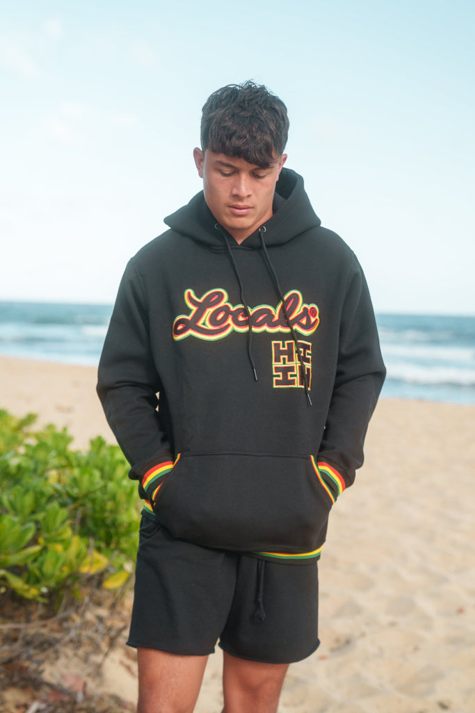 RASTA LOCALS HOODIE COLLAB Jacket Hawaii's Finest SMALL 