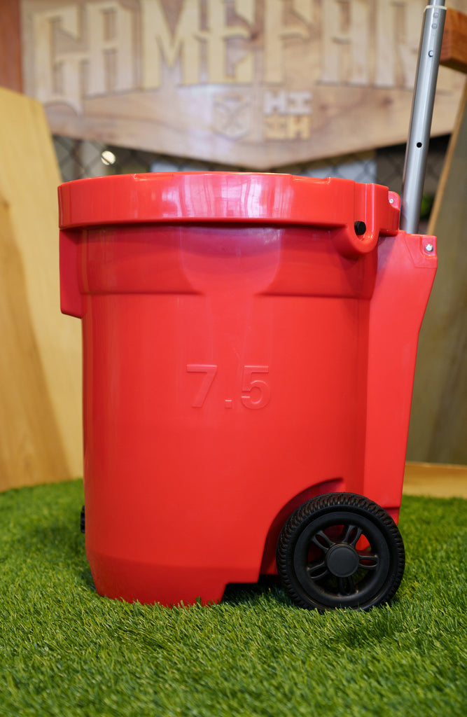 RED 7.5 GAL TOWABLE ICE BUCKET Utility Hawaii's Finest 