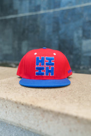 RED & BLUE HIFI LOGO HAT Hat Hawaii's Finest 