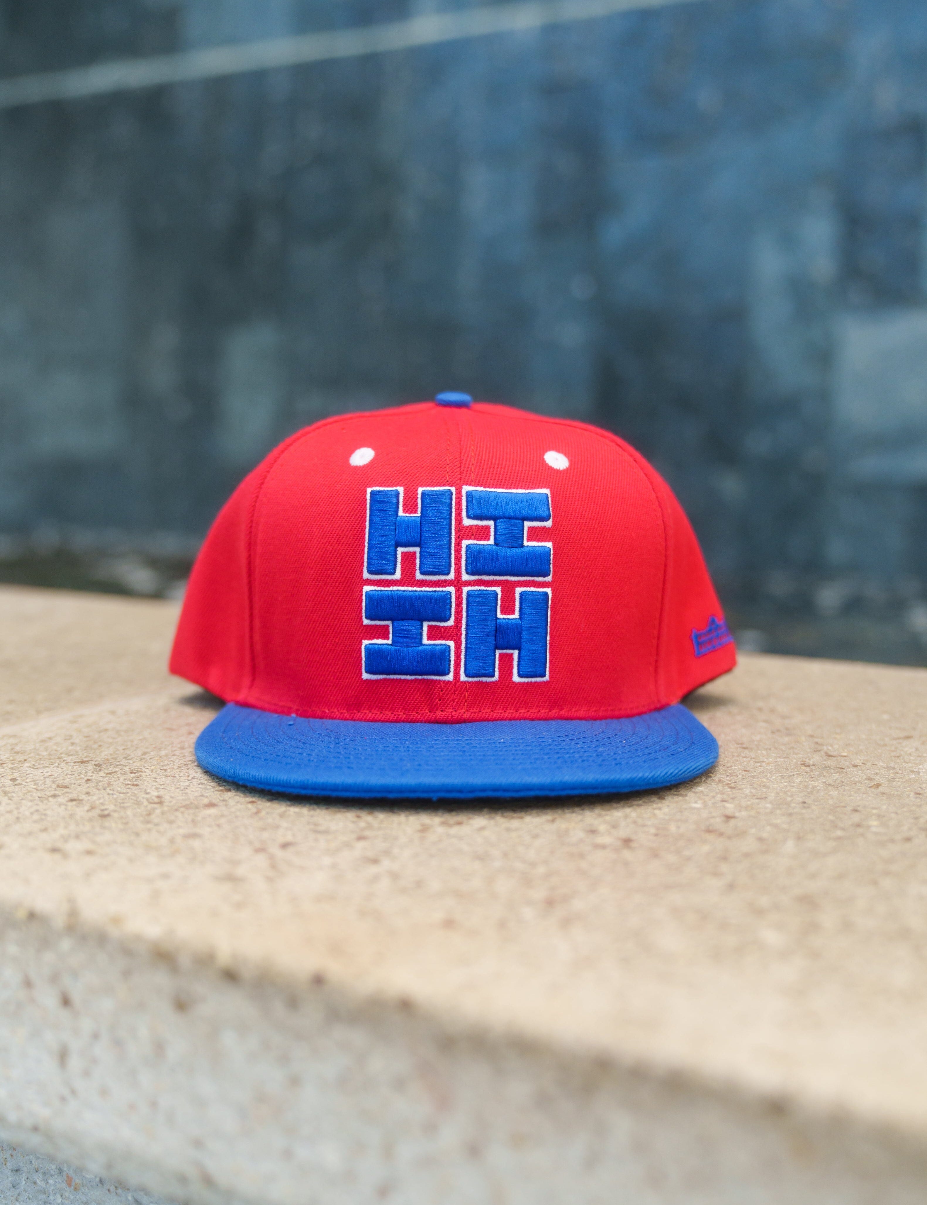 RED & BLUE HIFI LOGO HAT Hat Hawaii's Finest 