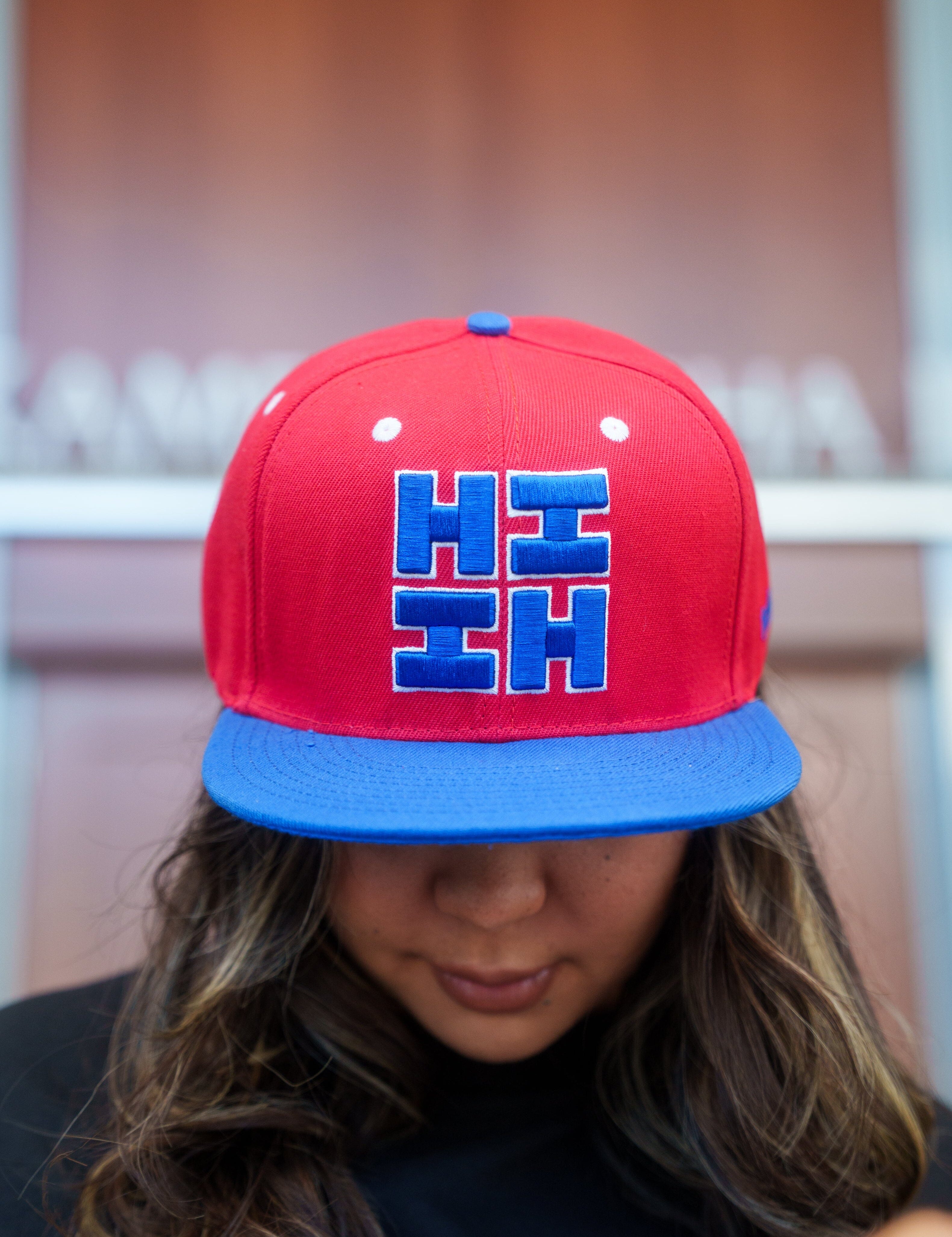 RED & BLUE HIFI LOGO HAT Hat Hawaii's Finest 