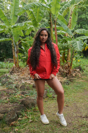 RED LOGOS RAIN JACKET Jacket Hawaii's Finest 