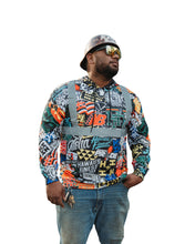 REFLECTIVE STICKERBOMB DRI-FIT LONGSLEEVE W/HOOD Jacket Hawaii's Finest X-SMALL 