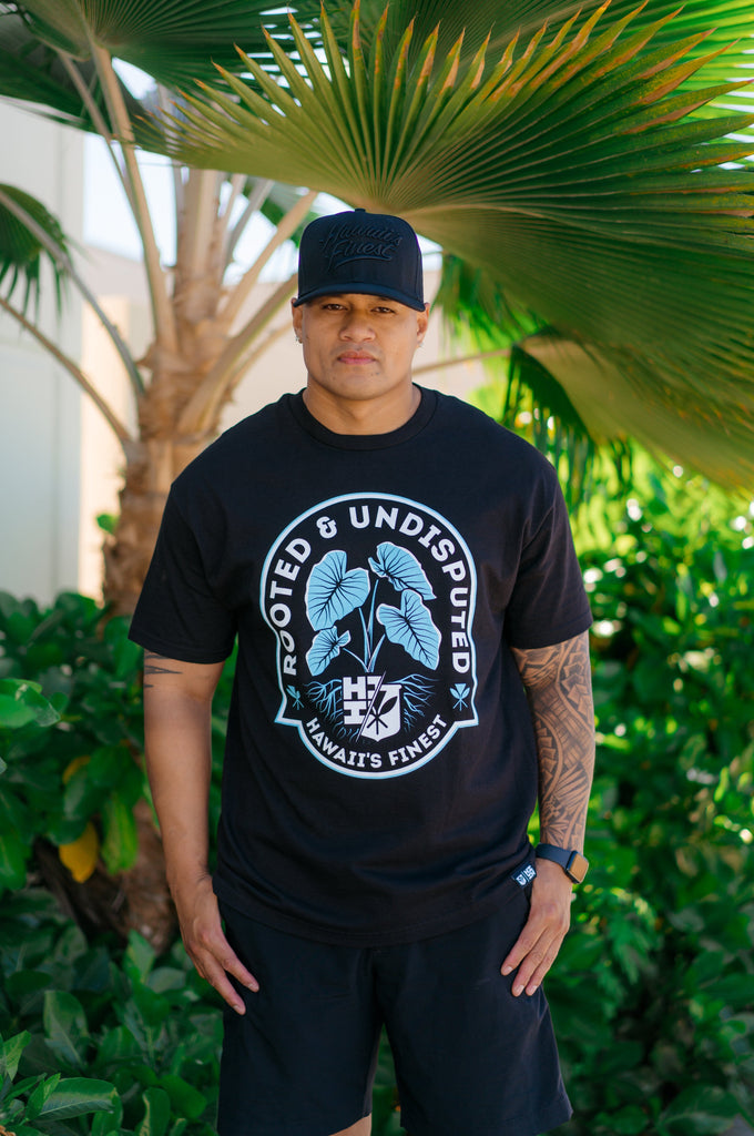 ROOTED BABY BLUE T-SHIRT Shirts Hawaii's Finest MEDIUM 