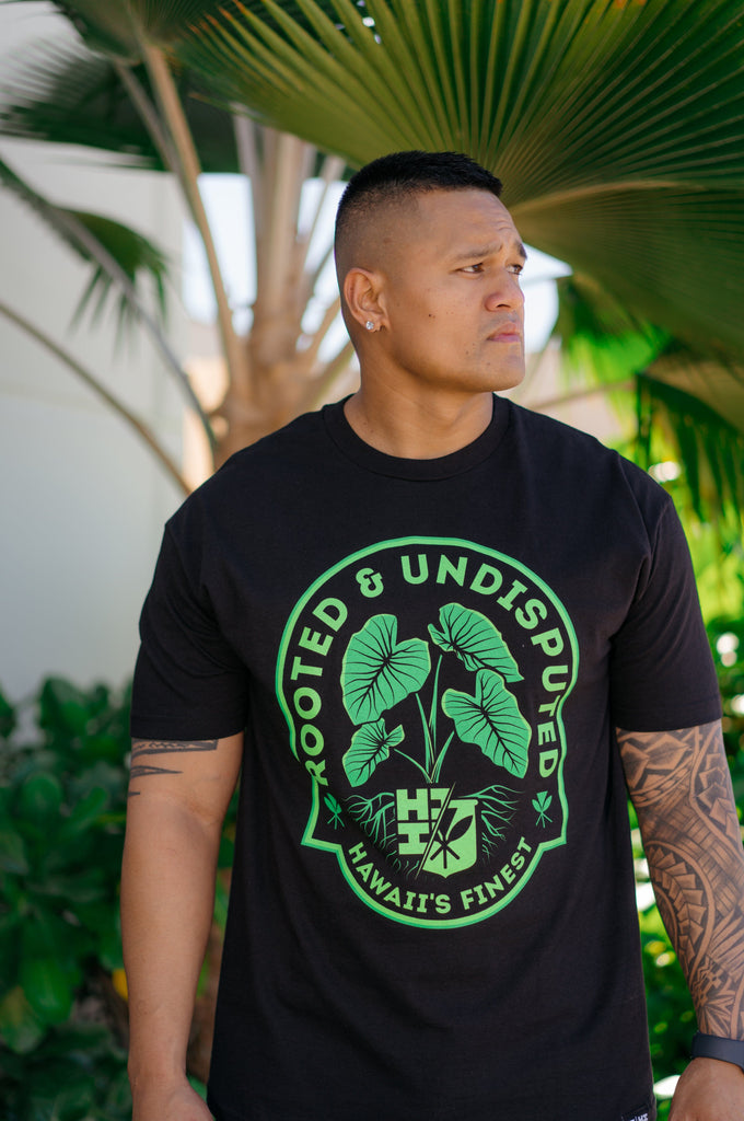 ROOTED GREEN T-SHIRT Shirts Hawaii's Finest 