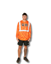 SAFETY ORANGE TRIBAL DRI-FIT LONGSLEEVE Jacket Hawaii's Finest 