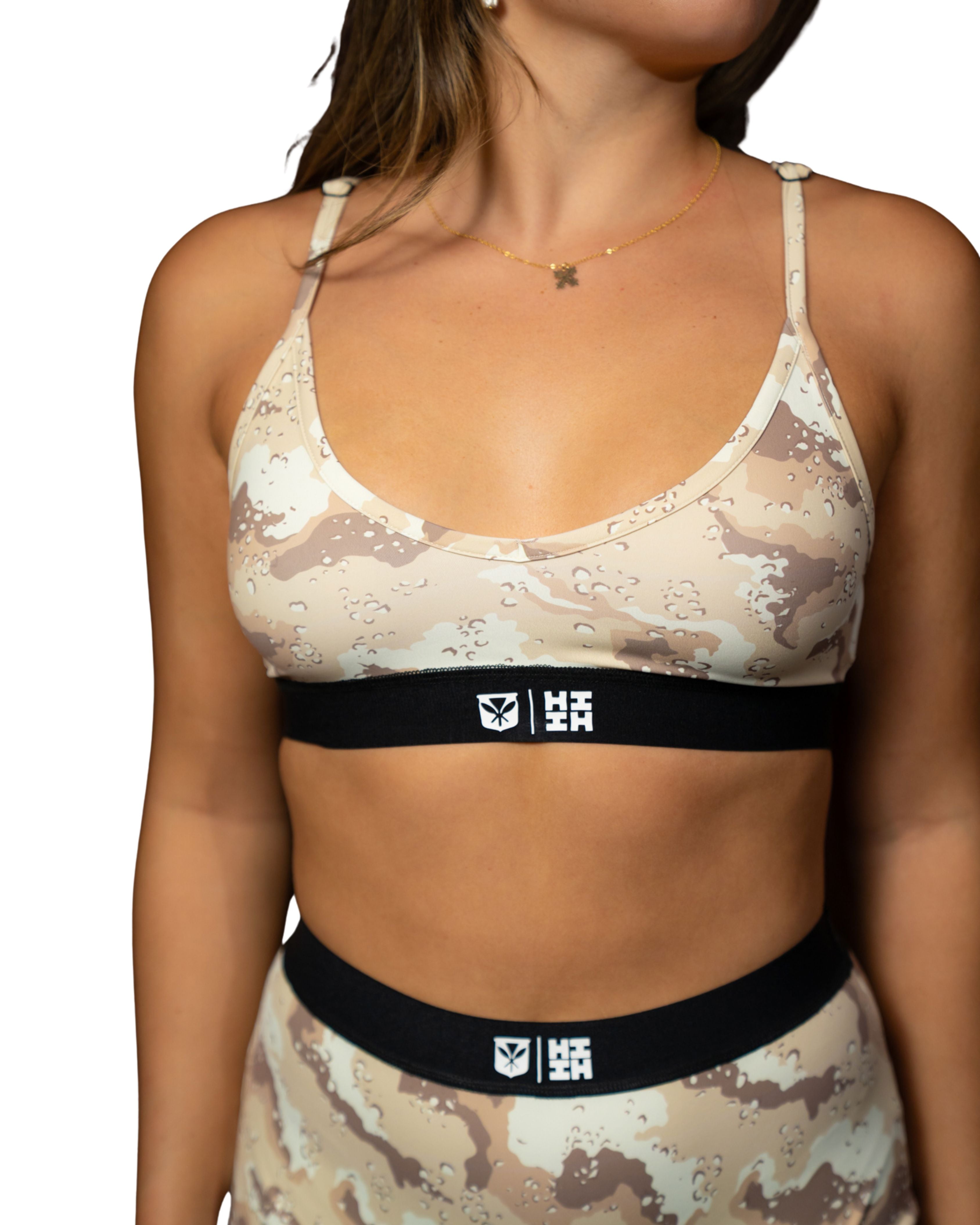 SAND CAMO WOMEN'S BRA Activewear Hawaii's Finest 