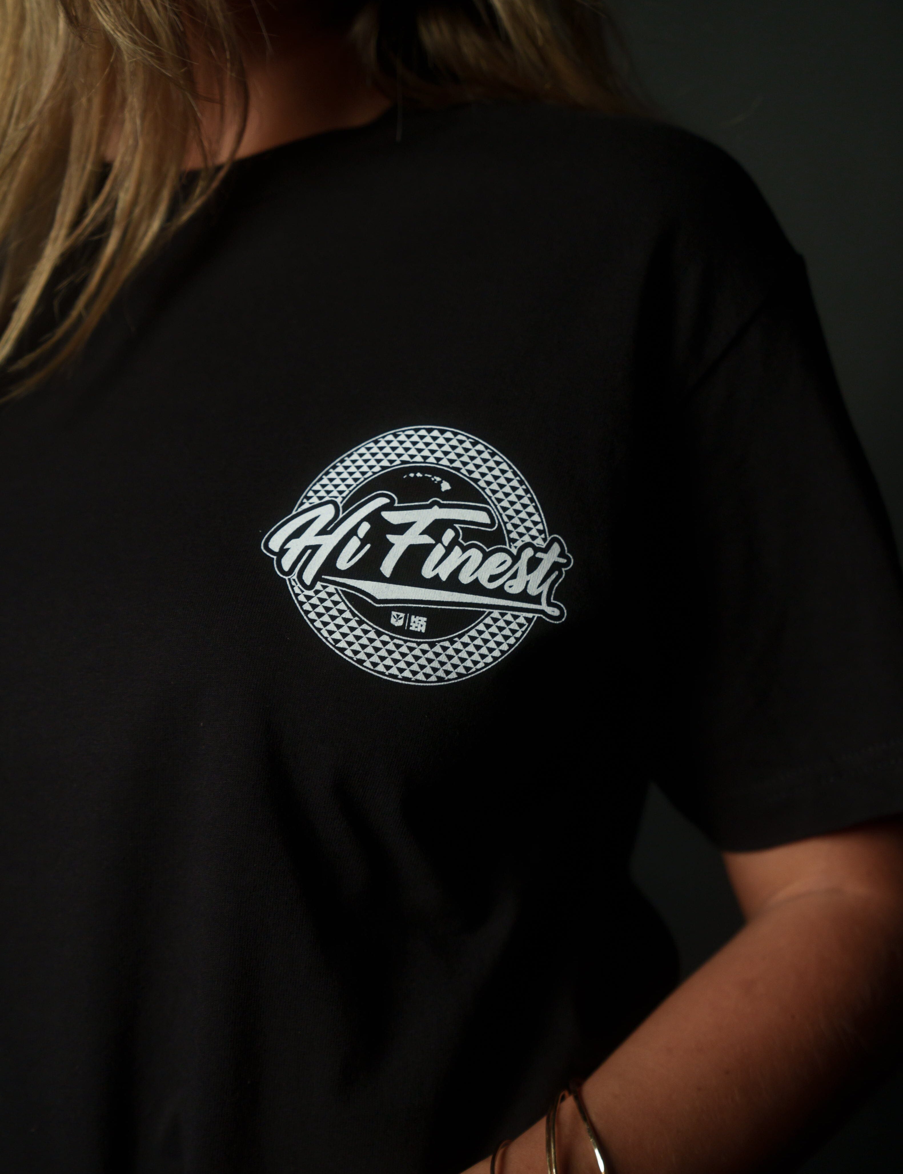 SCRIPT CIRCLE BW T-SHIRT Shirts Hawaii's Finest 