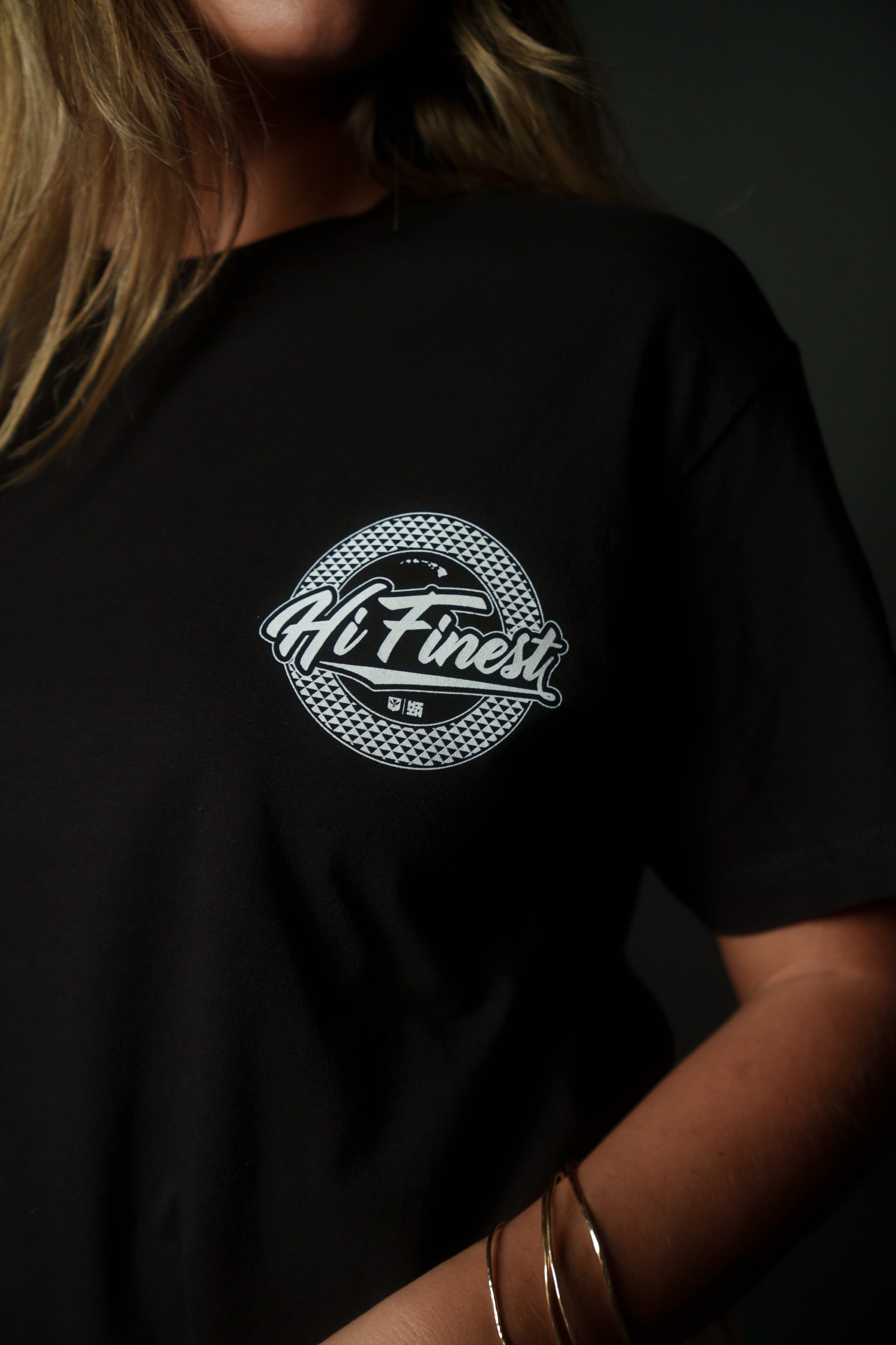 SCRIPT CIRCLE BW T-SHIRT Shirts Hawaii's Finest 