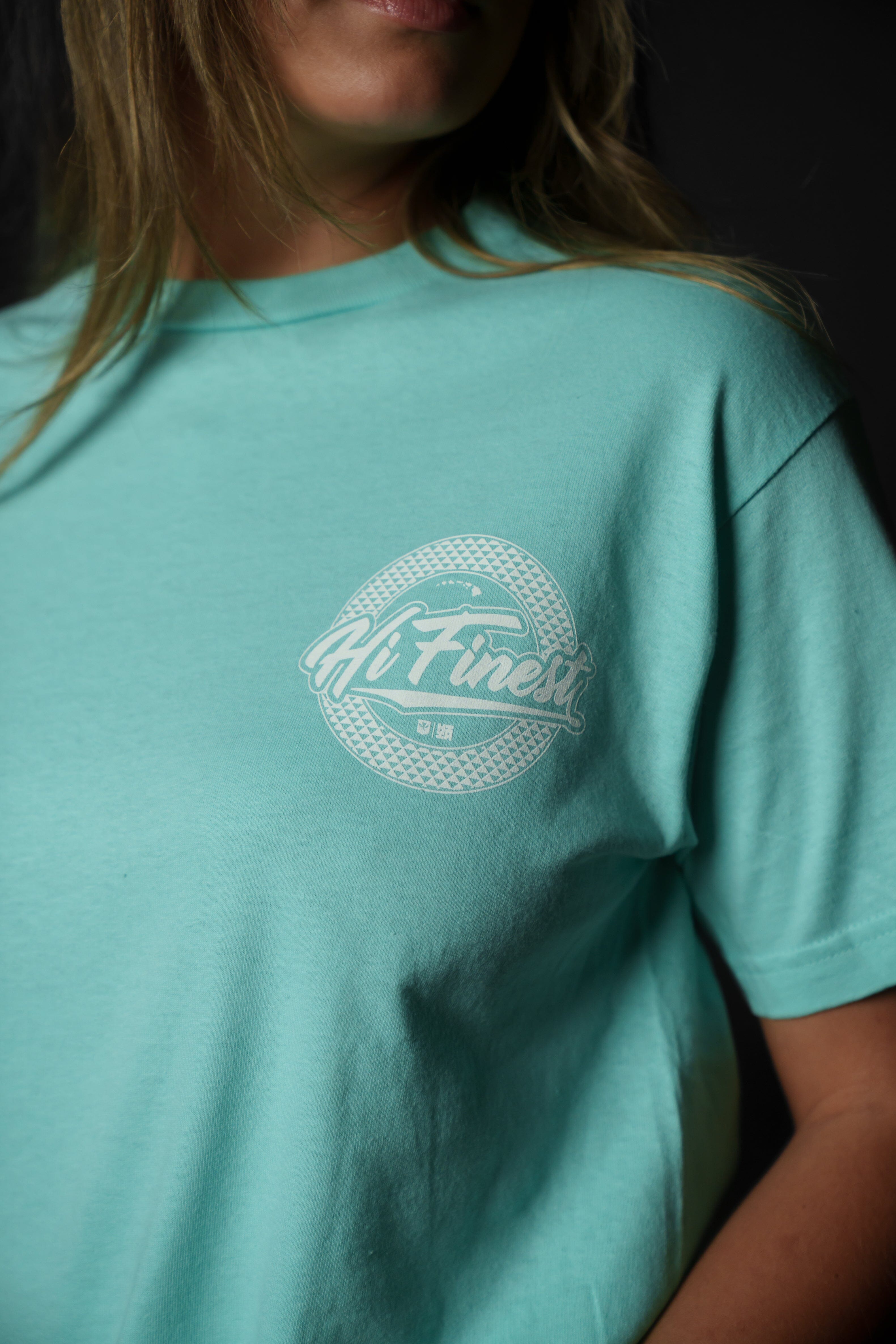 SCRIPT CIRCLE MINT T-SHIRT Shirts Hawaii's Finest 